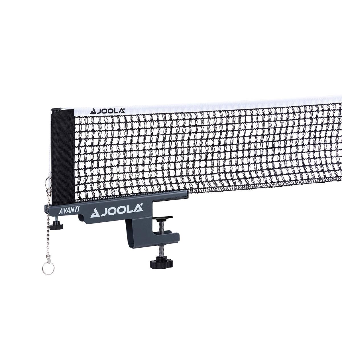 Tischtennisnetz mit Klemme und Zugmechanismus, Marke JOOLA, Modell Avanti.