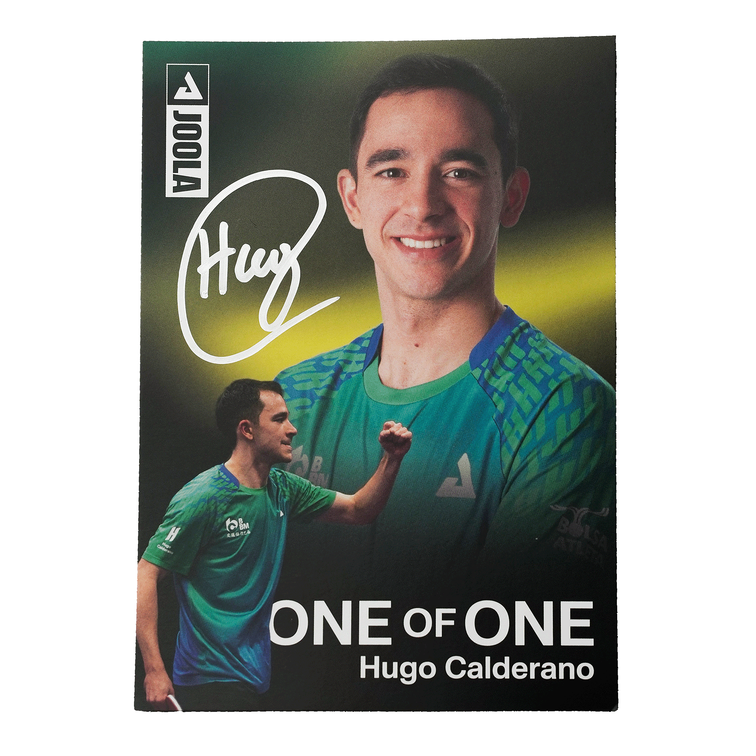 Hugo Calderano Autograph Card