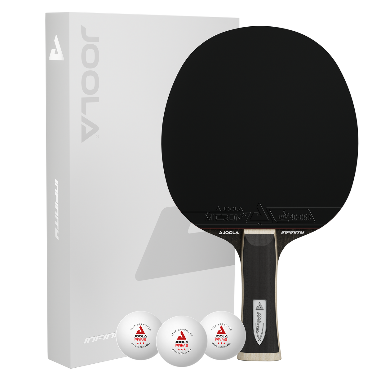 JOOLA WHITE INFINITY Z CARBON + 3 PRIME BALLS*** 40+