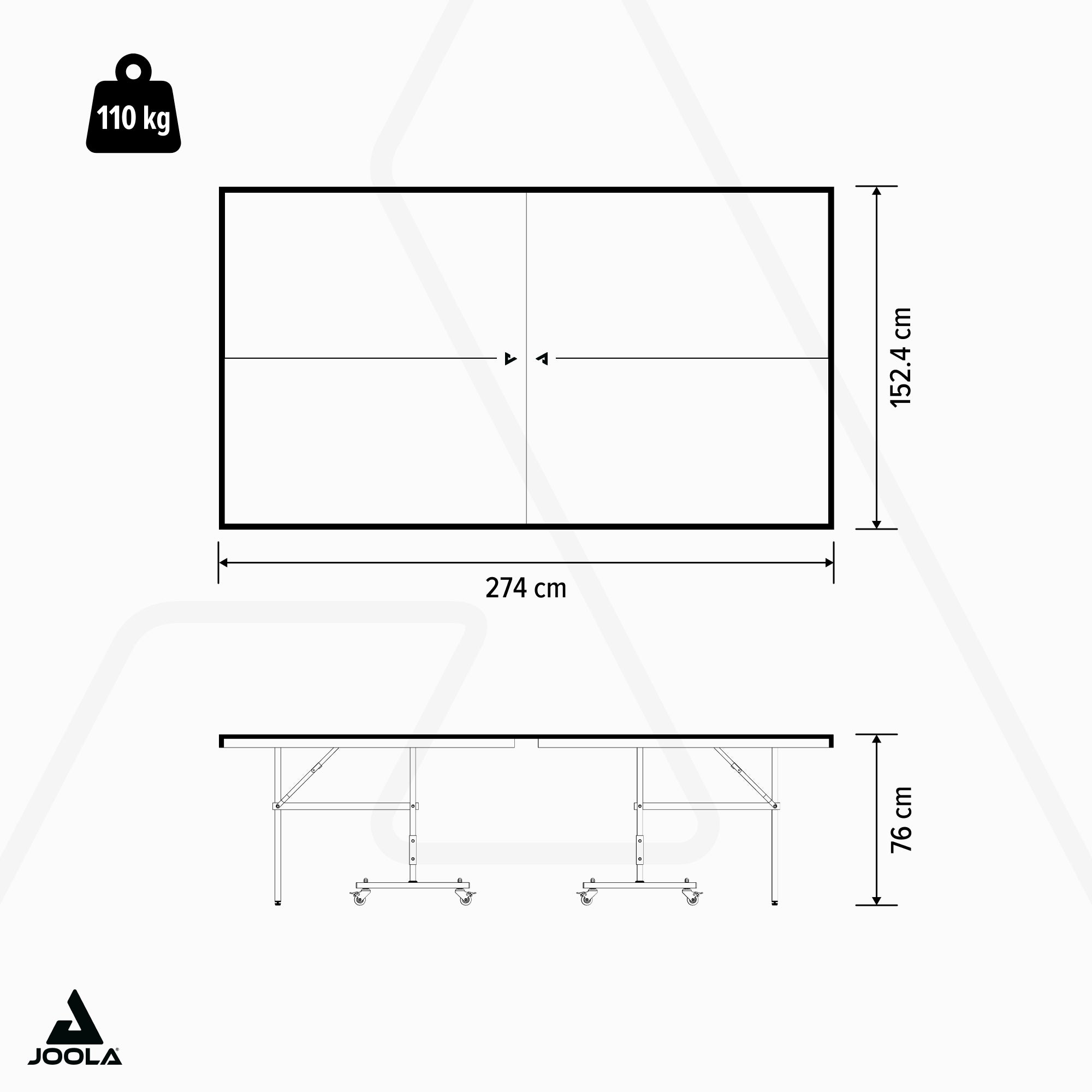 JOOLA TABLE TENNIS TABLE WORLD CUP 25-S ITTF