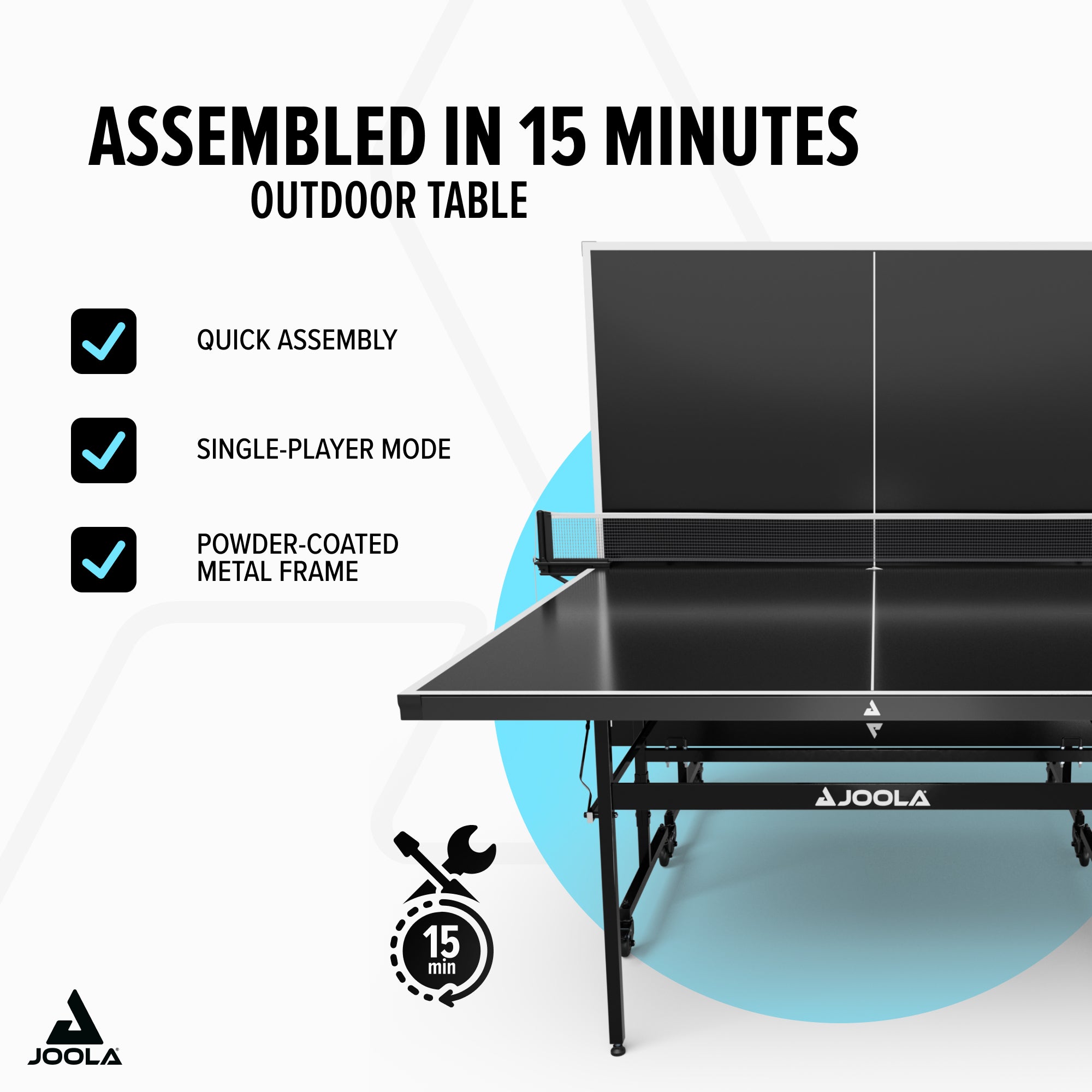 JOOLA Nova 100A Outdoor Table – Weatherproof & Stylish for Outdoors