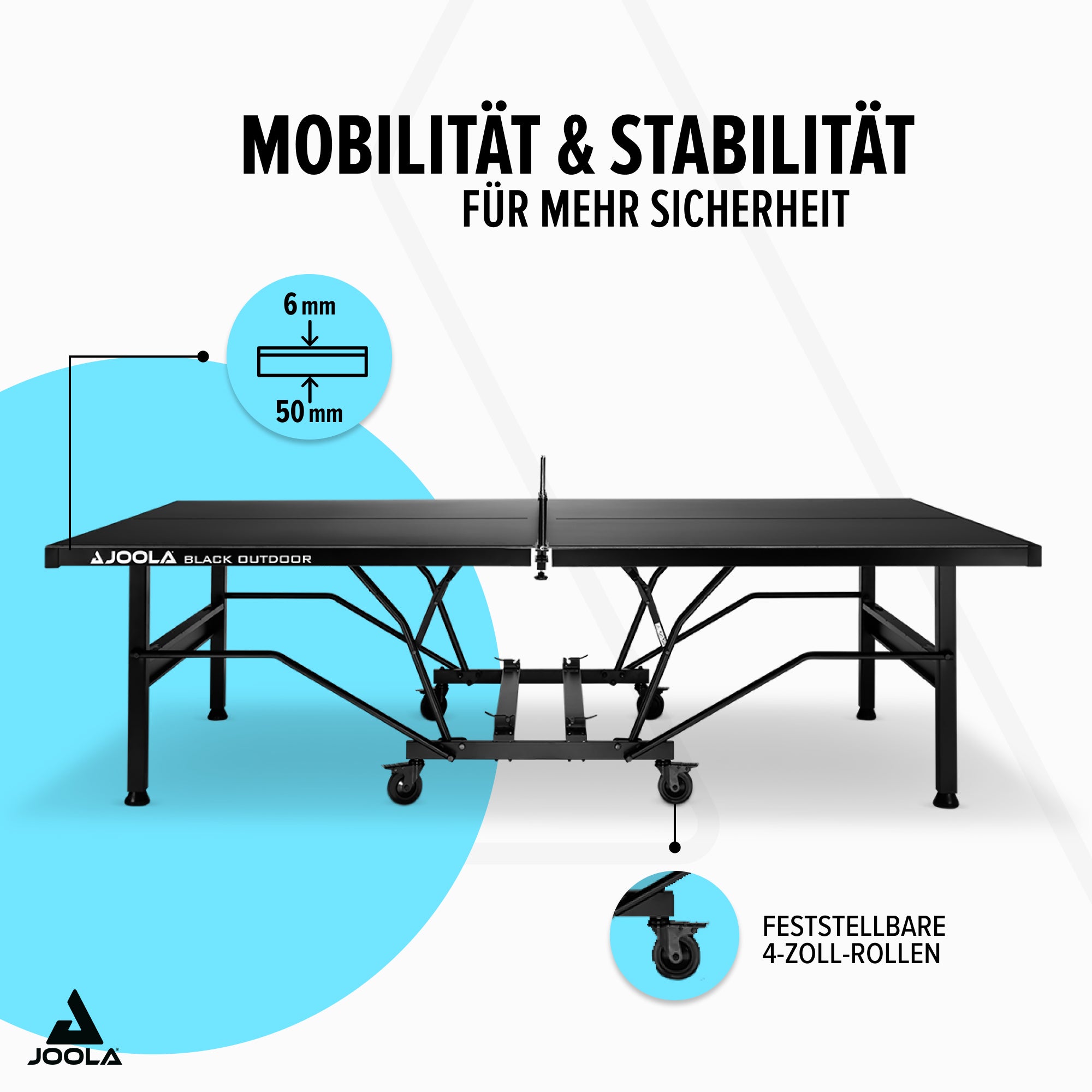 JOOLA Tischtennisplatte Black Outdoor