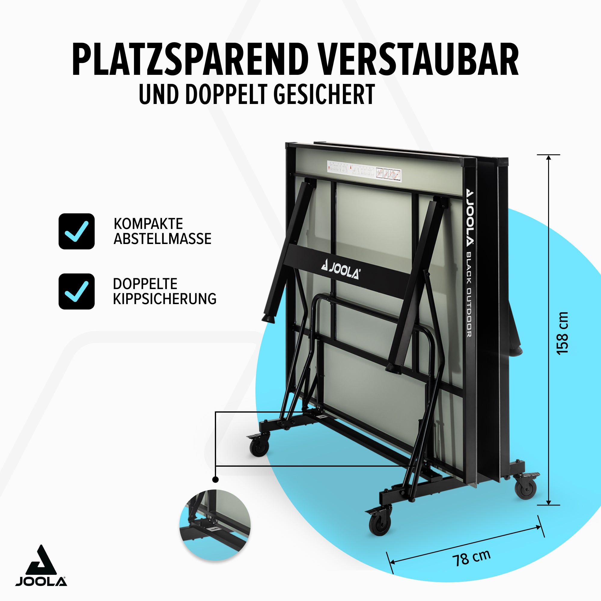 JOOLA Tischtennisplatte Black Outdoor