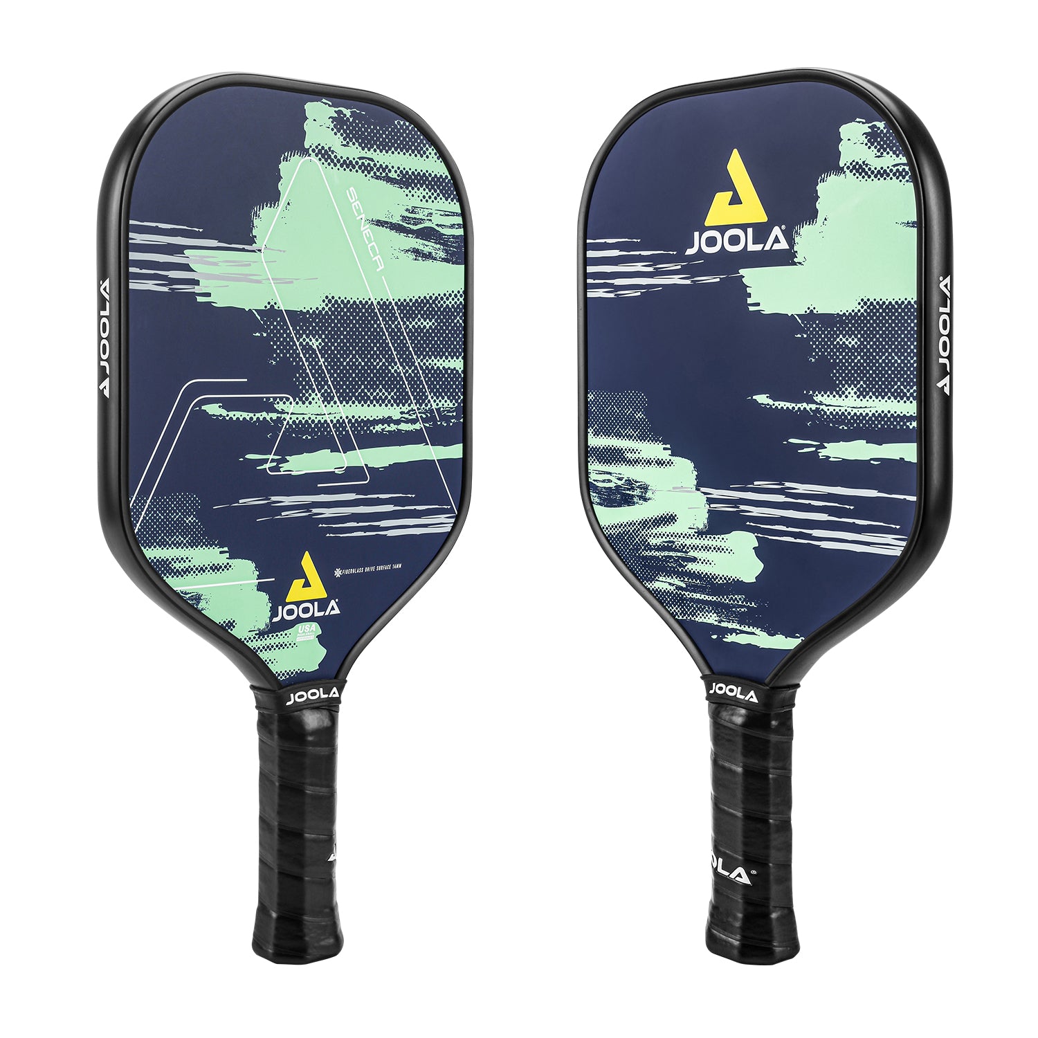 Detailaufnahme des JOOLA Pickleball Schläger Seneca FDS 14, zeigt die Oberfläche und Struktur.