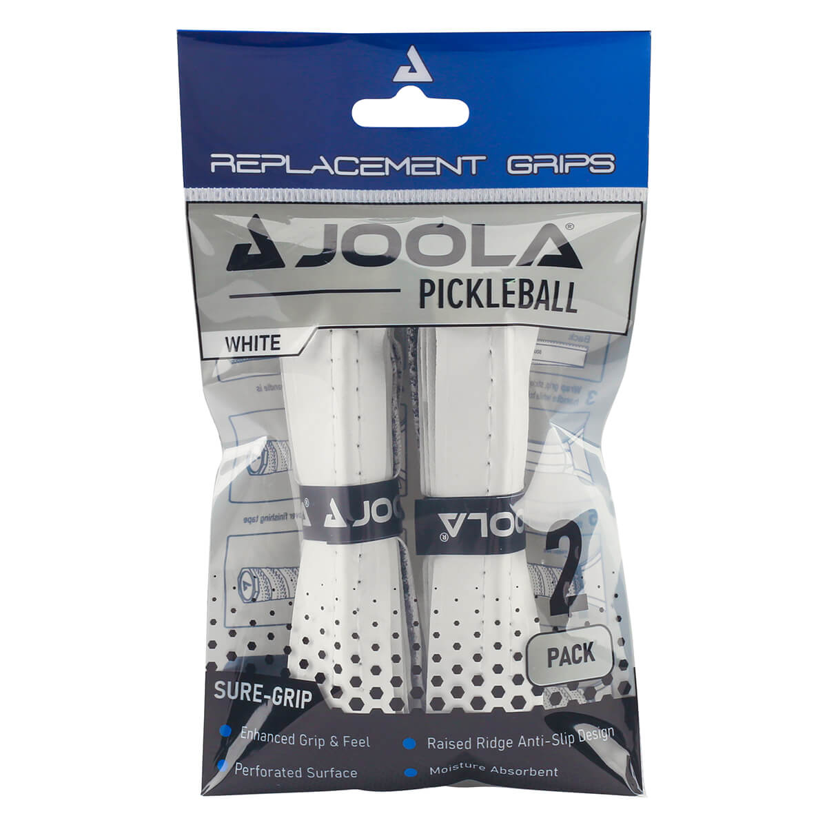 JOOLA Ersatz Griffband White Ridge Grip (2er Pack)