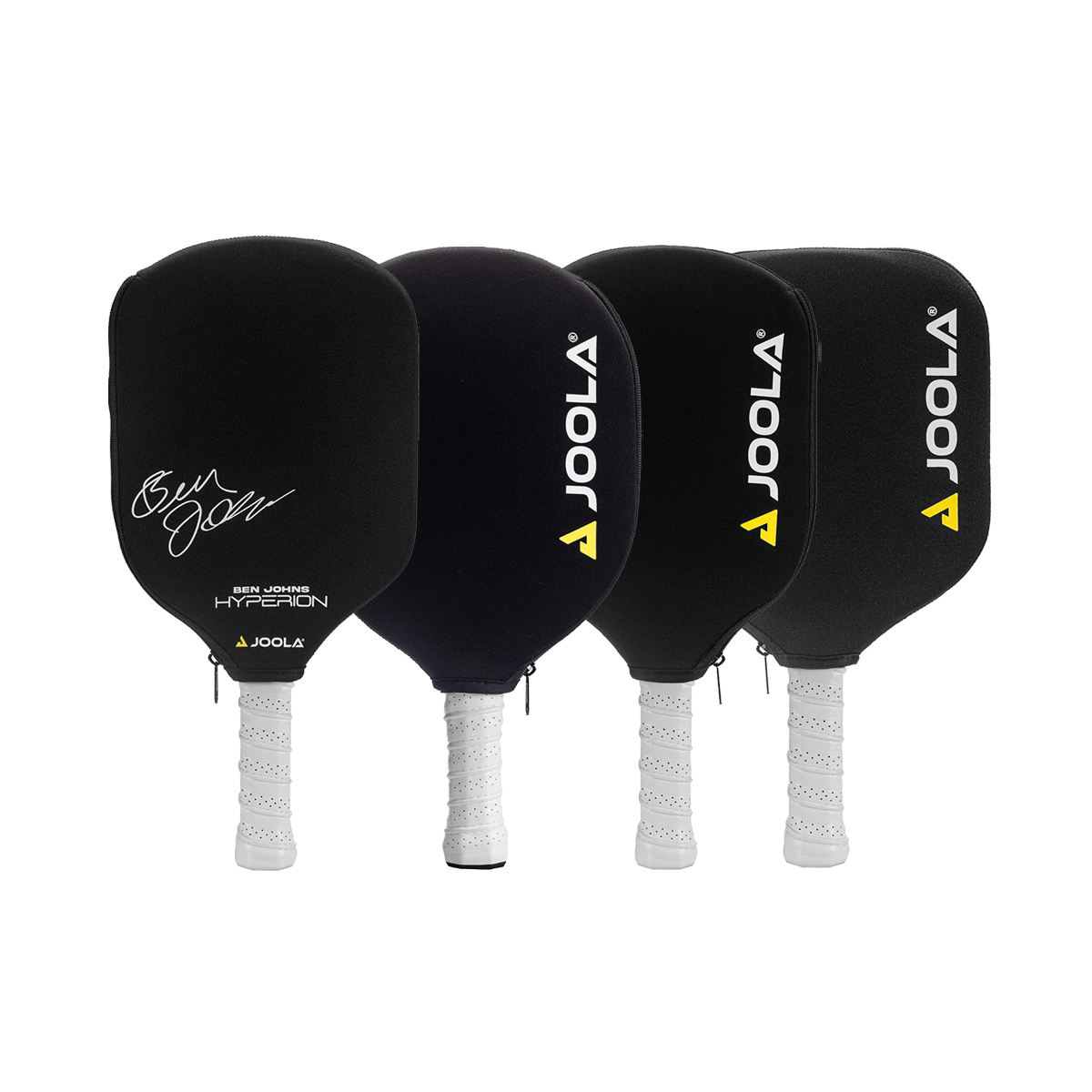 JOOLA Neoprene Pickleball Schläger Hülle in Seitenansicht mit Fokus auf das Design.