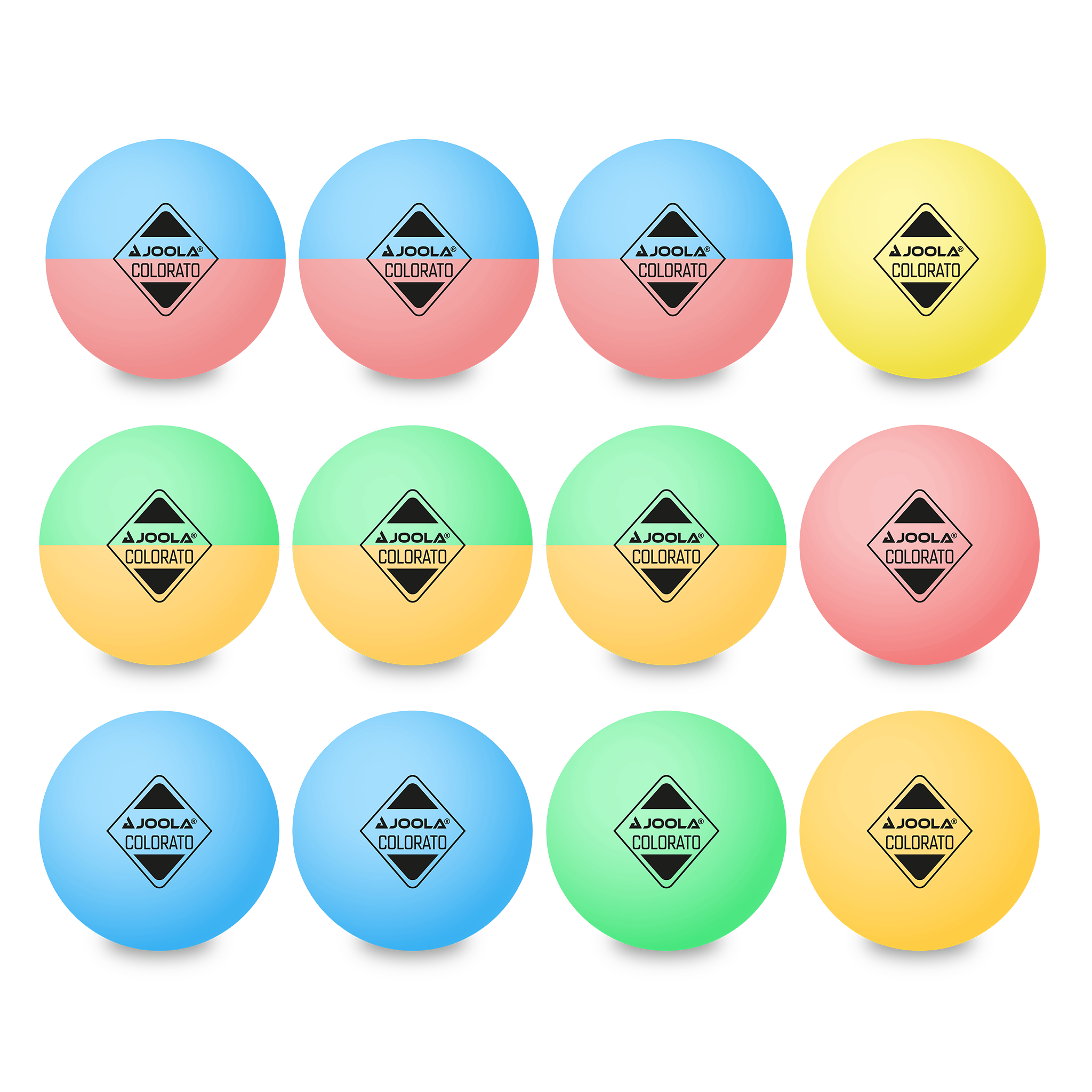 Joola Table Tennisball Colorato 12er