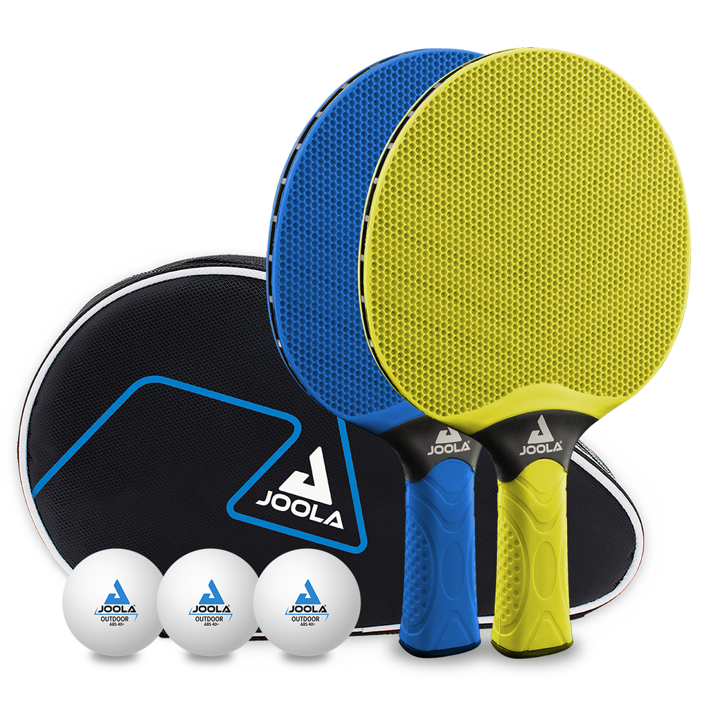JOOLA Table Tennis Set VIVID Outdoor – Weatherproof Rackets and Balls