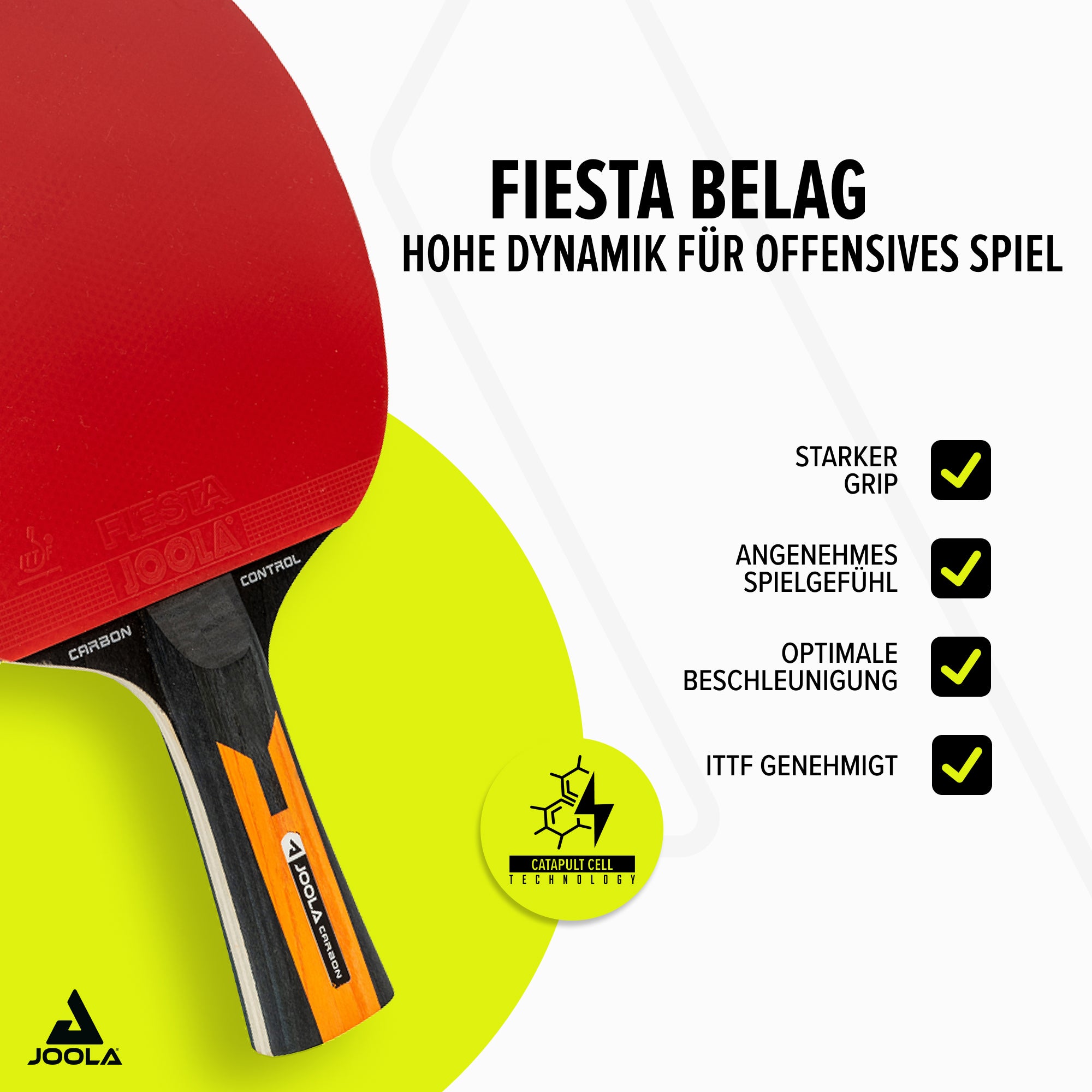 JOOLA TABLE TENNIS RACKET CARBON CONTROL