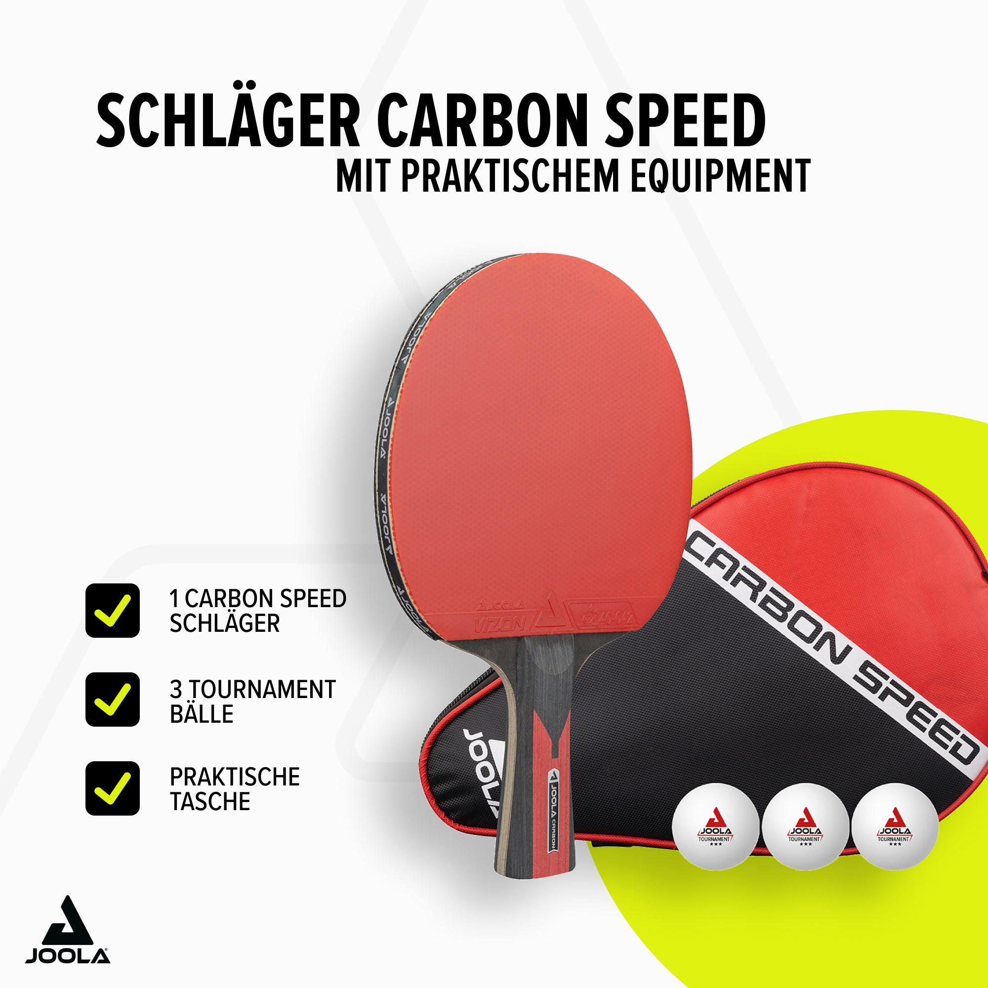 JOOLA Tischtennisschläger Carbon Speed