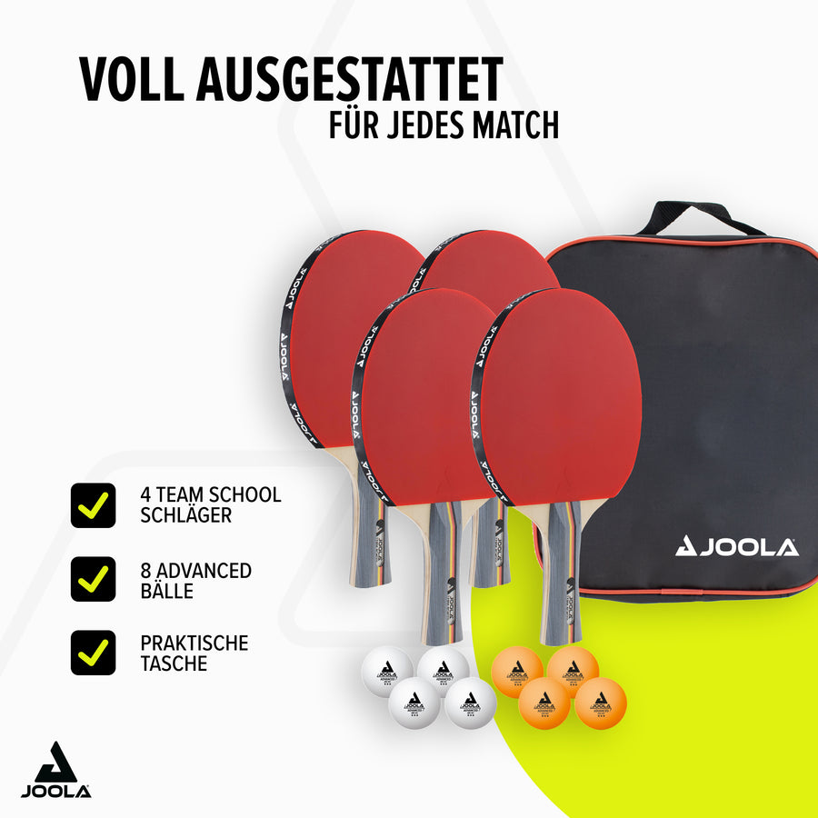 tischtennisschläger aufbewahrung JOOLA Team School Tischtennis-Set – Ideal für Schule und Freizeit