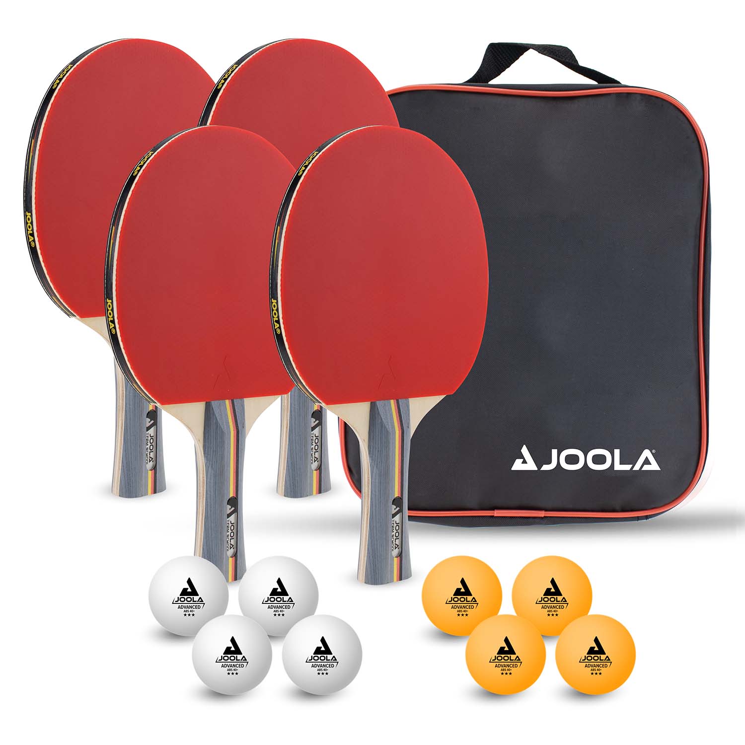 JOOLA TISCHTENNIS-SET JOOLA TEAM SCHOOL in Seitenansicht mit Fokus auf das Design.