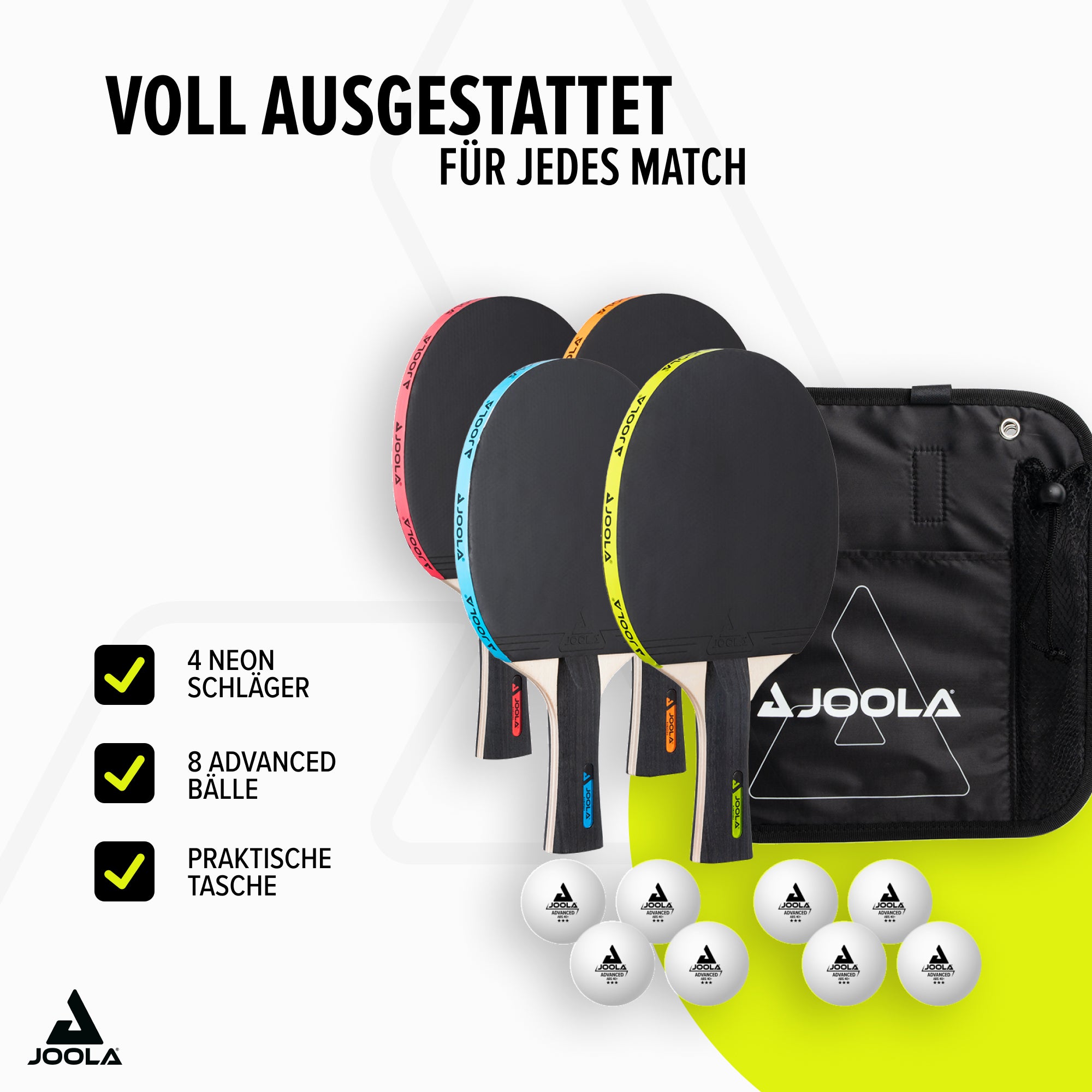JOOLA Tischtennis-Set Neon