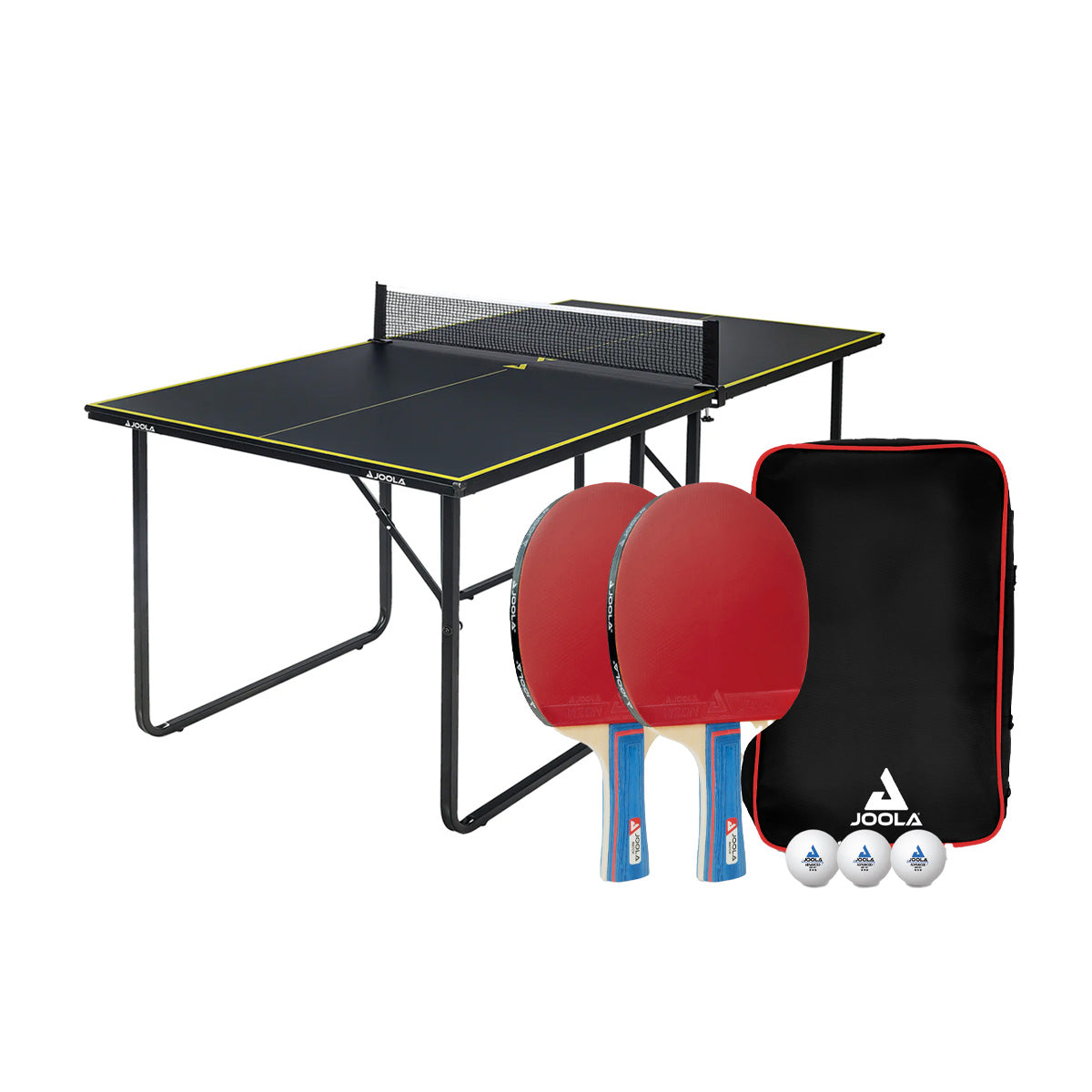 JOOLA Tischtennisplatte Midsize + Tischtennis-Set Duo